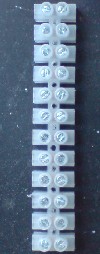 3A JUNCTION BLOCK. 3 Amp junction block (aka terminal strip) - one strip of twelve. Can be cut with a knife.