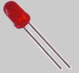 5MM RED LED. Red 5mm LED (2.8V 15mA maximum current)