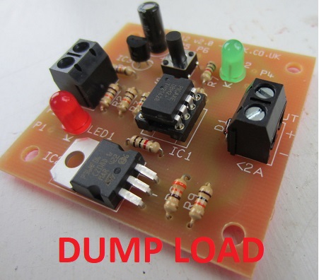 USER PROGRAMMABLE 12V DUMP LOAD CONTROLLER. Protect your 12 volt batteries and make use of excess power