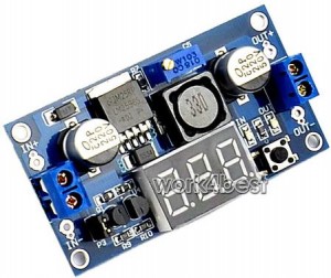 lm2596 voltage regulator with voltmeter display