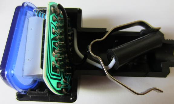 Components inside the LED voltmeter