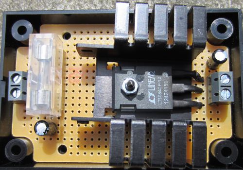 HIgh current 12V regulator based around Linear LT1084CP-12 regulator