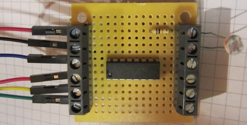 mcp3008 board to connect to raspberry pi with light detector and other analogue inputs