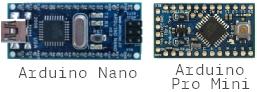 arduino nano and pro mini