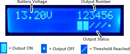 display for multi level low voltage disconnect