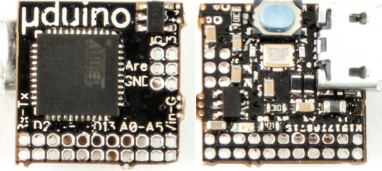 uduino smallest arduino compatible board